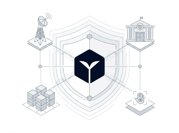 Sovereign on-premise VMS diagram for critical government infrastructure and defense environments.
